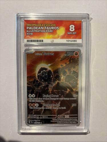 Paldean Tauros graded ACE 8 for sale on eBay