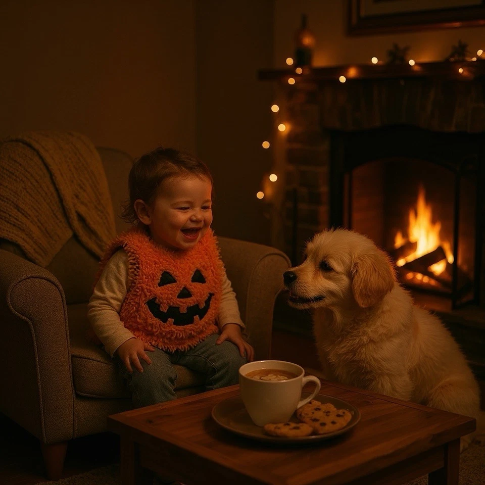 Linterna Jack O 18-24 meses Disfraz Pullover Chenille Halloween. Foto 4 de 4