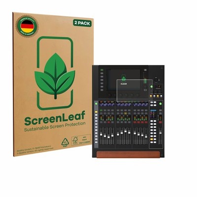 2x ScreenLeaf Displayschutzfolie für Behringer Wing Compact nachhaltig verpackt