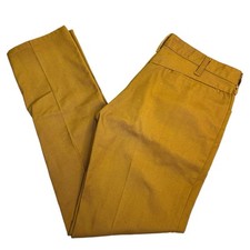 True Vintage 60s Dickies Work Wear Pants Never Needs Ironing Beige Tan 30x28