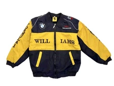 Vintage BMW F1 Williams World Championship Youth Kids Boys Racing Jacket sz XL