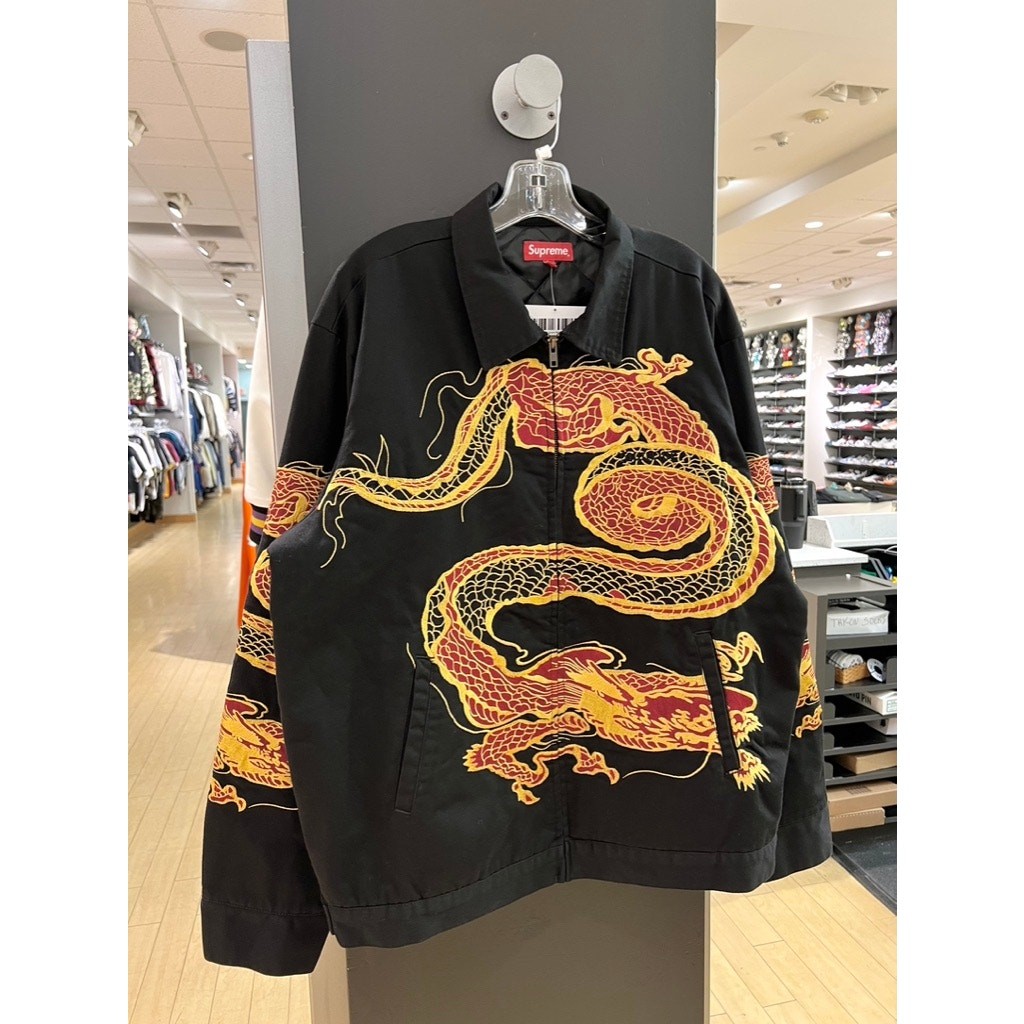 supreme Kung Fu Jacket BLACK Ｌ Supreme Mandarin collar jacket M hoodie coat Jacket black