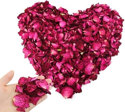 150g/5.3oz natural crimson rose petals Dried rose petals 