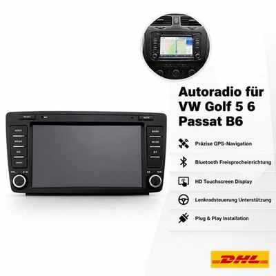 Schwarz Infotainmentsystem 2+64GB Für Skoda Octavia WIFI Carplay 2004-2013