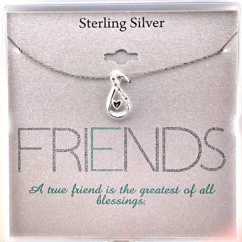 FOOTNOTES 925 STERLING SILVER INFINITY HEART FRIE… - image 1