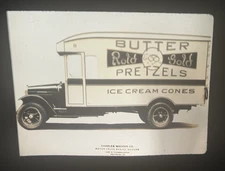 1928 IHC International Rold Gold Pretzel Truck 35mm Slide Vtg Advertising #50