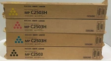 FULL SET Ricoh Savin Lanier Toner MP C2503H 	841918, 841921, 841920, 841919 OEM 