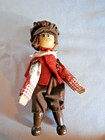 VTG Dolls w/ Wooden Head & Legs; plus Pair of Skiers w/ Nut Heads & Ski Lift — photo 4