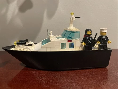 1987 Vintage Lego Set 4010 Police Rescue Boat 100% Complete