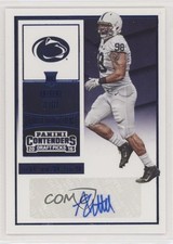 2016 Contenders Draft Picks College Ticket Blue Foil Anthony Zettel Auto 5p5