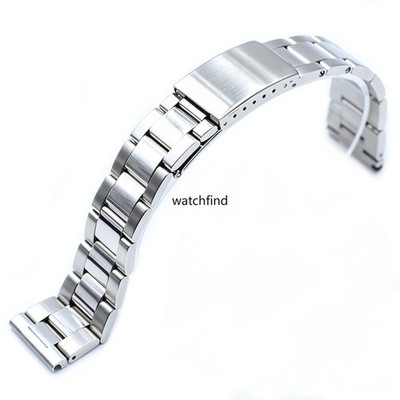 Screw Edelstahl Armband Solid Links Uhrenarmband Strap Verschluss Buckle 20 22MM