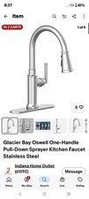 Glacier Bay Oswell One-Handle Pull-Down Sprayer Kitchen Faucet ONLY Stainless