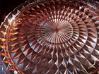 Jeanette Pink Depression Glass Vintage Windsor Diamond Round Lg Serving Platter
