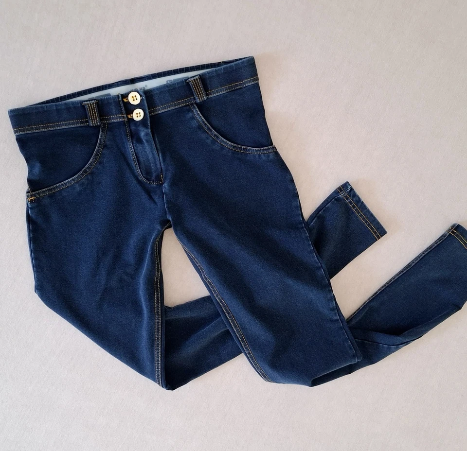 Freddy wr up Ca 7/8 Pant S 36 Blau Kontrast Nähte Push-up Reg Waist Leggings Top - Bild 3 von 4