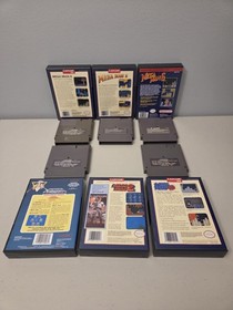 Mega Man 1, 3-6 NES 5 Game Lot w/cases + Bonus Case Tested, Authentic Read Desc.