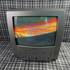 Vintage Emerson EWC13D4 13" CRT TV/DVD Combo Retro Gaming - No Remote - Tested
