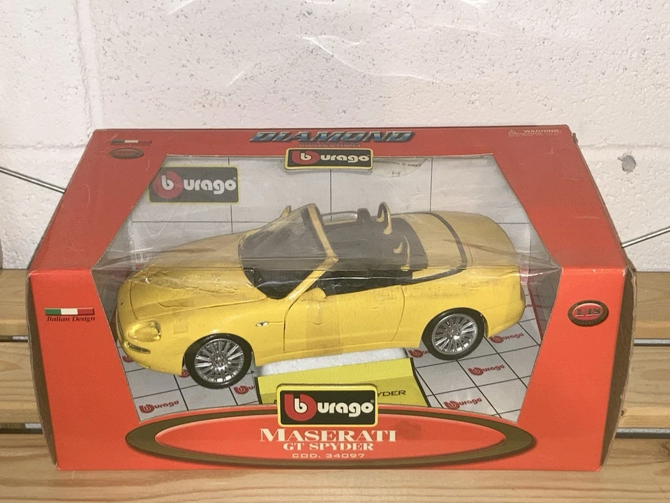 Maserati  Spyder  Cabriolet  Modellino 1:18 Bburago Cod. 34097 - Boxed - Raro - Immagine 4 di 4