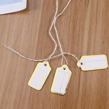 500pcs Label White String Tags Paper Tags String Marking Tags