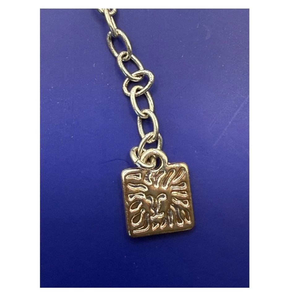 Collar Gargantilla Anne Klein Tono Plata Cristal Flor Ajustable Foto 3 de 3