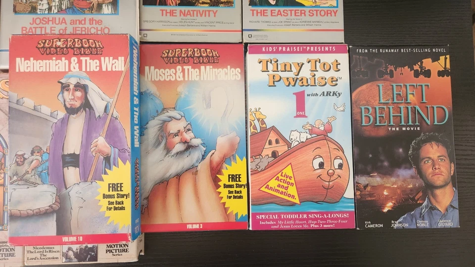 VHS Lot 13 Christian Catholic Movies The Life of Jesus Greatest Adventure CS VTG - Image 4 of 4