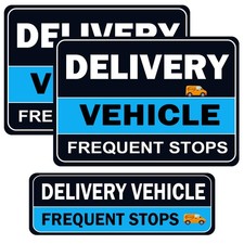 Delivery Driver Magnet for Car - 3-Pack Caution Frequent Stops Removable Set ...