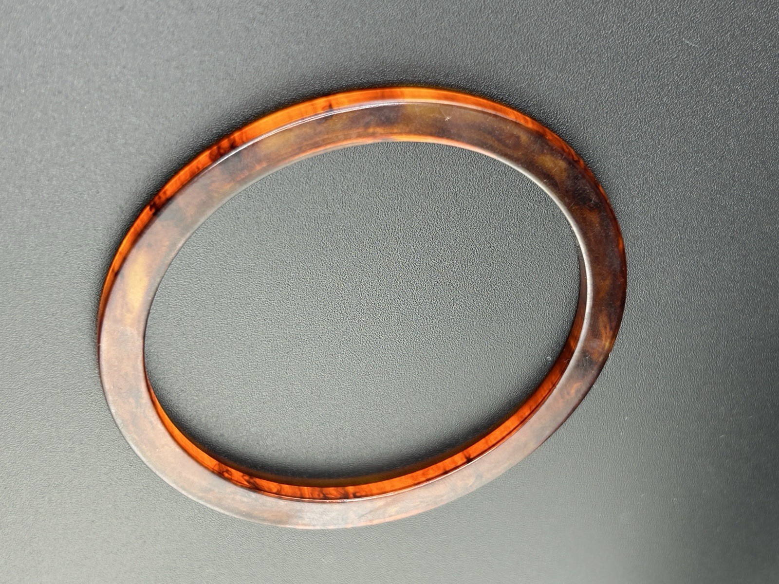 Rootbeer Marbled Bakelite Bangle Bracelet - image 4
