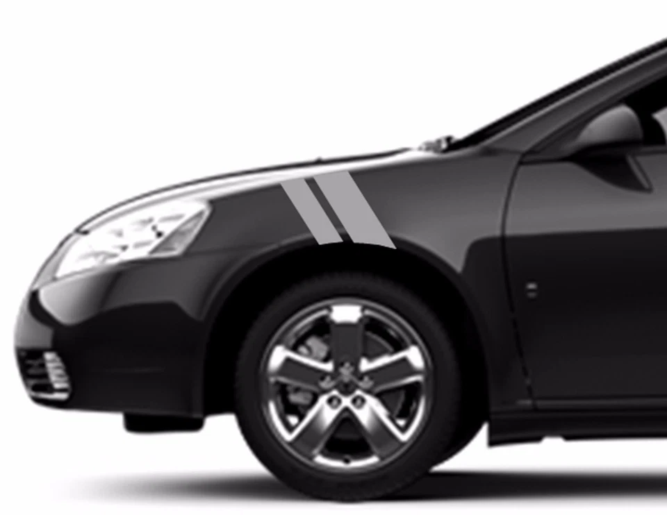 NUEVO Fender Hash Bar Vinilo RACING STRIPES 2" y 3" Calcomanías (Se adapta a Pontiac G6 y G8) Foto 4 de 4