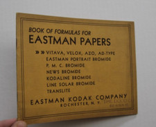 Camera Art Photography Trade Catalogue Formulas Eastman Papers Kodak 1932