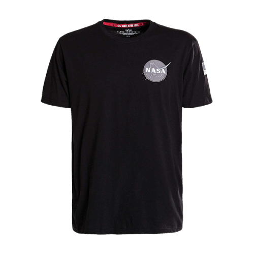 Space Shuttle T-Shirt Uomo Nero Grigio Blu Sportswear Nasa Tee