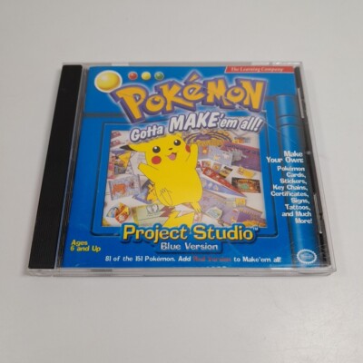 Pokemon Gotta Make Em All Project Studio Blue Version PC Complete CIB w/ Manual