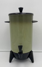 Vintage Electric Coffee Percolator Avocado Green B-9259-36, 22 Cup, Made In USA