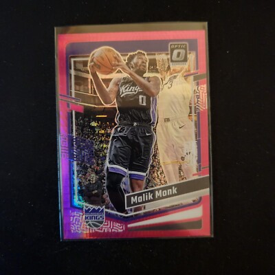 2023-24 Donruss Optic Malik Monk Hyper Pink #96 Kings    L37