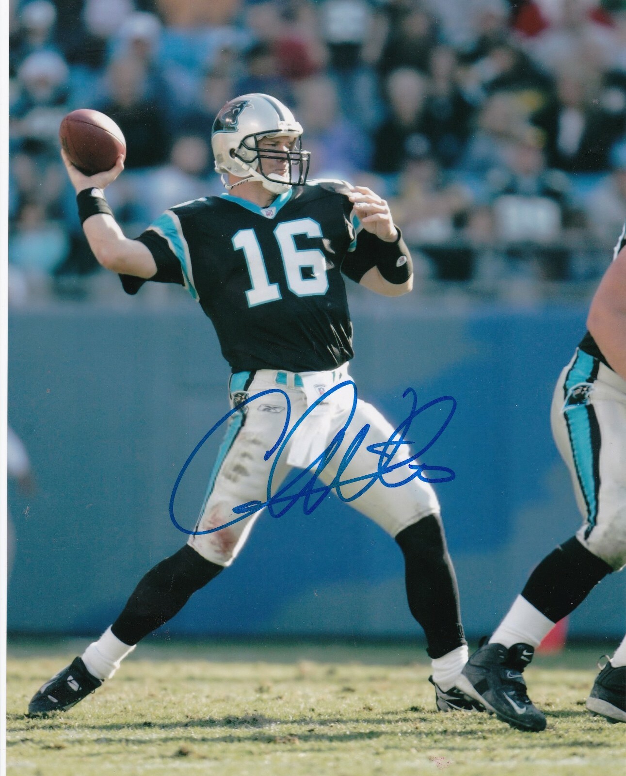 Chris Weinke Autographed Signed Carolina Panthers ACTION 8x10 