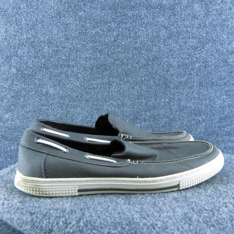 Kenneth Cole Reaction Ankir Hombre Zapato Barco Gris Tela Sin Cordones Talla 11 Mediano Foto 4 de 4