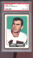1964 Topps #31 Daryle Lamonica ROOKIE RC PSA 5 Graded Football Card Buffalo Bill