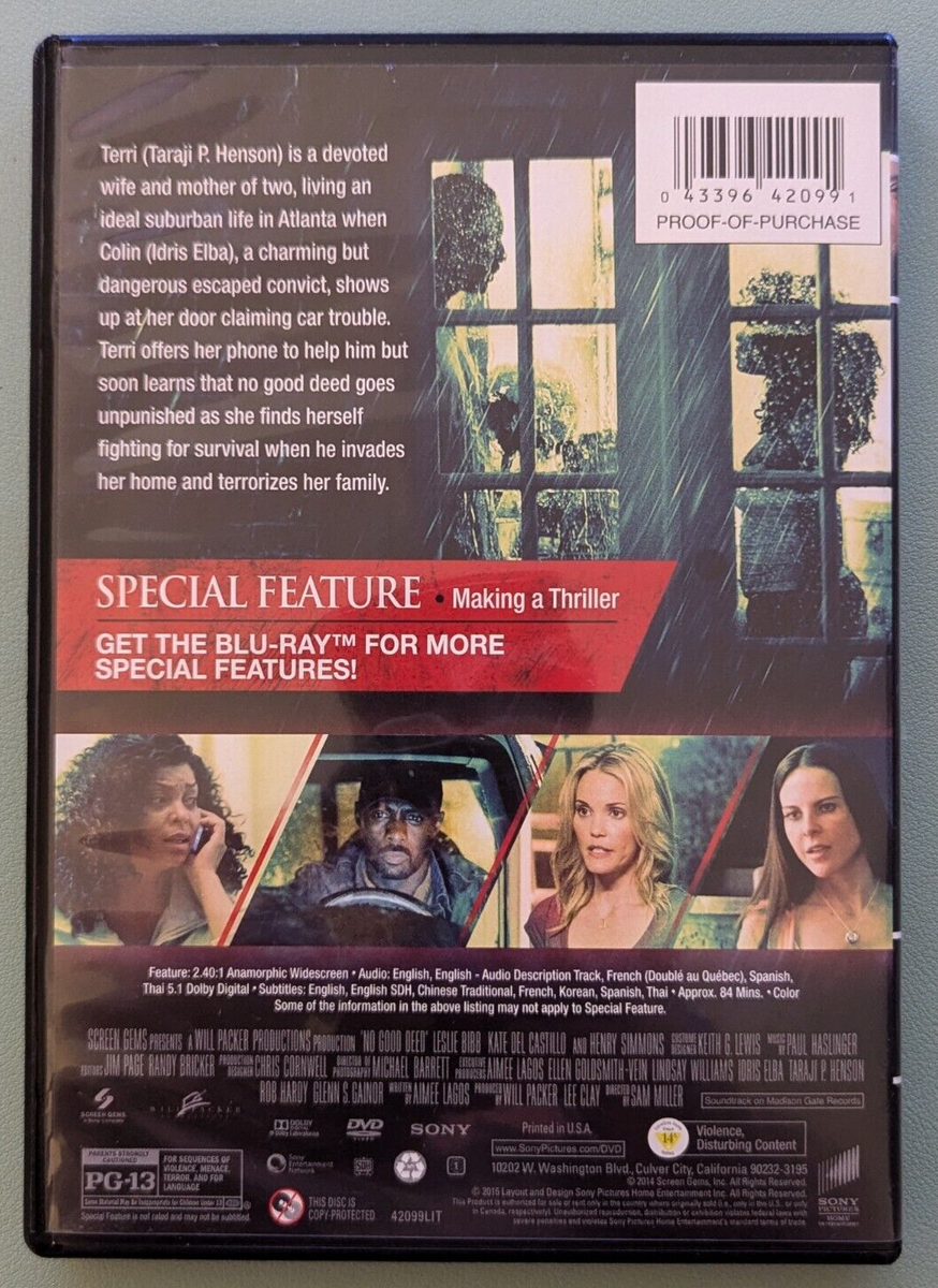 No Good Deed (DVD, 2015) 43396420991 | eBay