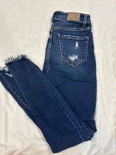 SIZE W24 BKE PARKER Distressed High Rise Ankle Skinny Jeans Buckle