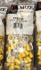 Mize Wire Products FERY38 100pc 12-10 GA Vinyl Ring Connector 3/8"
