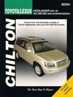 MANUAL SERVICE REPAIR SHOP LEXUS RX300 RX330 TOYOTA HIGHLANDER CHILTON BOOK