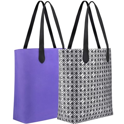 DASTI Designer Double Sides White And Black Handbags For Women Bolsa para Mujer