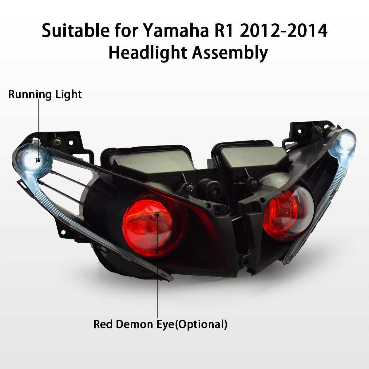 Yamaha R1 Red Headlights