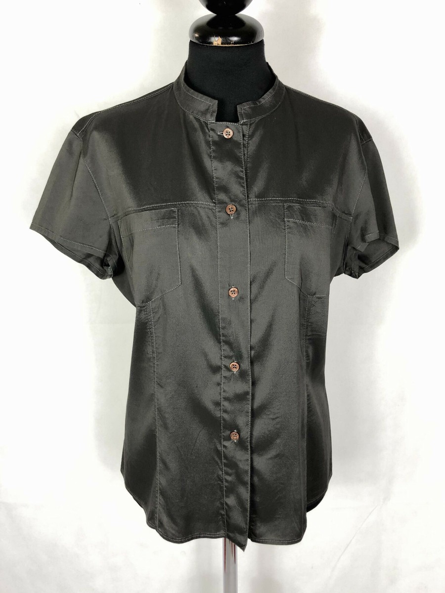 Armani Jeans Vintage '80 Woman Satin Blouse Shirt Sz.S - 42 | eBay