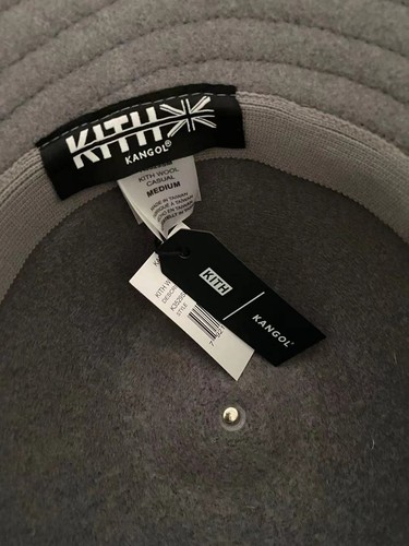 Kith Kangol FW21 lässig klassisch 100 % Wolle Fischerhut Argon Farbe Größe M brandneu - Bild 5 von 7