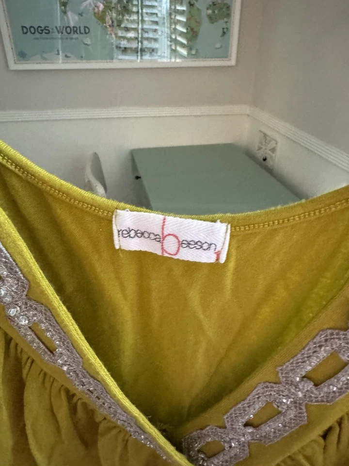 Camiseta regata vintage Y2K Babydoll cami S verde corrente elo boho chique fada babydoll clube - Imagem 3 de 4