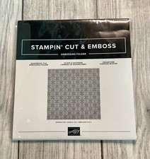 Stampin' Up Cut Emboss QUATREFOIL TILE Pattern Embossing Folder