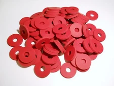 GROLSCH GASKETS 100 RED RUBBER NEW TYPE FOR EZ CAP FLIP TOP BEER OR SODA BOTTLES