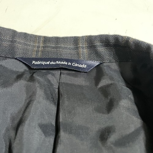 Coppley Mens Navy Check Linen Silk Blend Blazer 2 Button Sports Coat Sz 39R - Picture 4 of 13