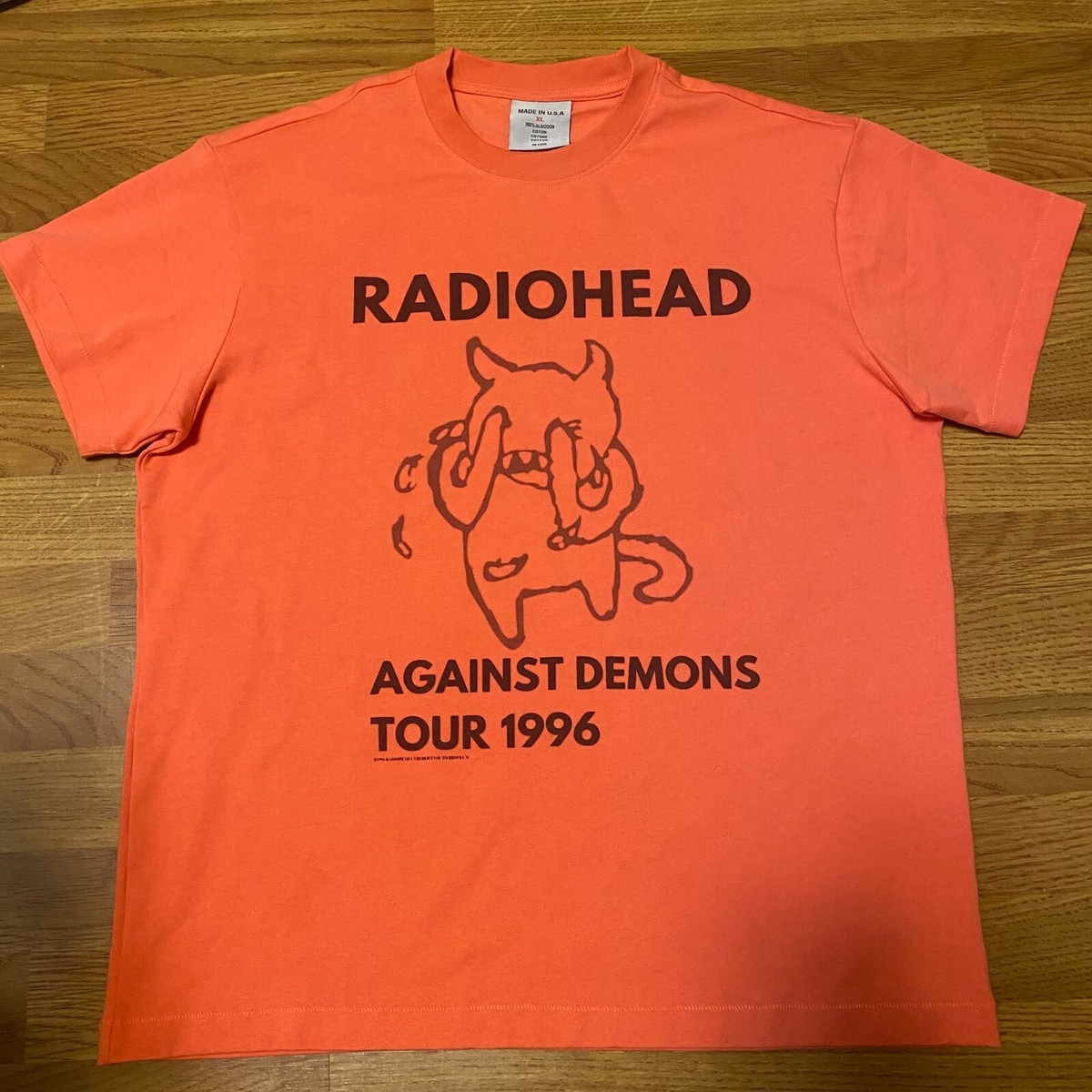 Bootleg Vintage Radiohead T Shirt XL Single Stitch Against Bootleg Vintage Radiohead T Shirt XL Single Stitch Against