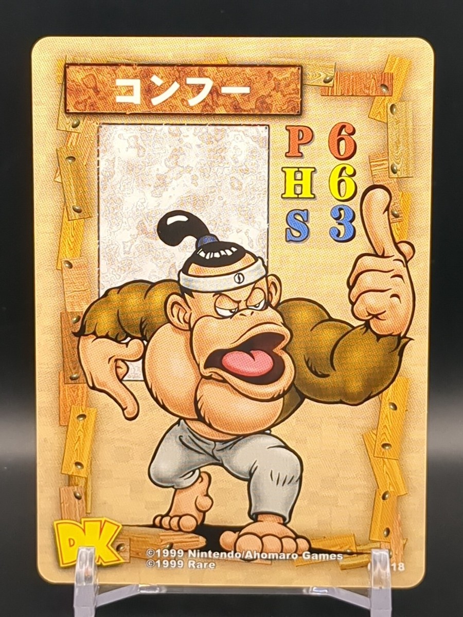 Kong Fu #C0018 Donkey Kong Card Game Nintendo 1999 Ahomaro Games