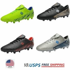 Mens Soccer Shoes Football Shoes Firm Ground Boys Soccer Cleats Size US 6.5-13